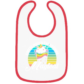 Discover Pink Magical Unicorn Caffeine Coffee Lover Bibs