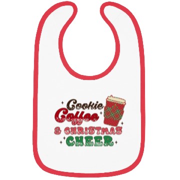 Discover Cookie Coffee and Christmas Cheer Bibs