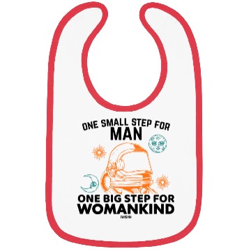 Discover Space Astronomy Women Girls Moon Bibs