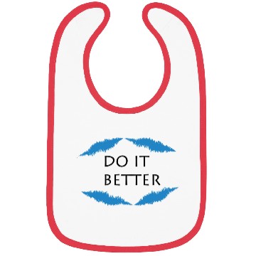 Discover Do It Better Logo Design Black Blue Bibs