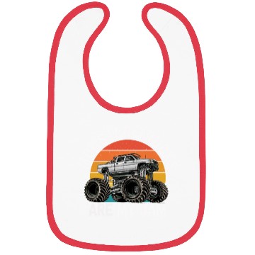 Discover Monster Trucks Are My Jam Vintage Retro Bibs