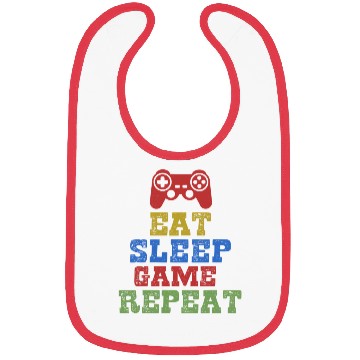 Discover Gaming 365 Eat Sleep Game Repeat Video Bibs