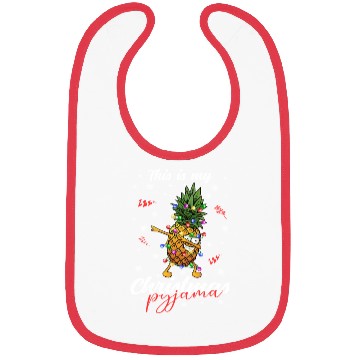 Discover Winter Christmas Pyjama Pineapple Bibs