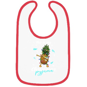Discover Winter Christmas Pyjama Pineapple Bibs