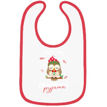 Discover Winter Christmas Pyjama Owl Bibs