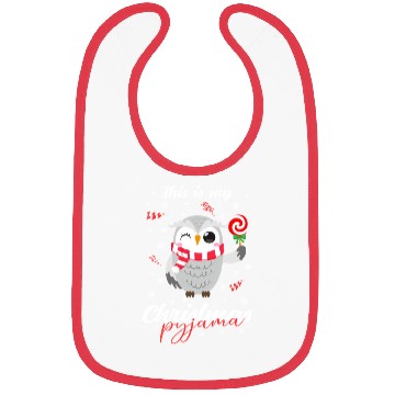 Discover Winter Christmas Pyjama Owl Bibs
