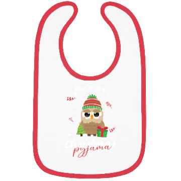 Discover Winter Christmas Pyjama Owl Bibs