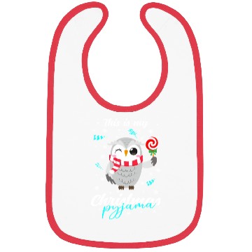 Discover Winter Christmas Pyjama Owl Bibs