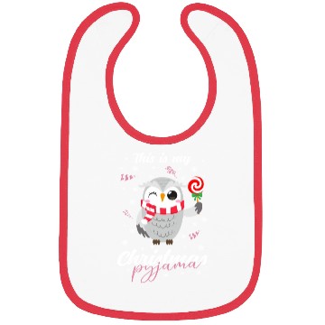 Discover Winter Christmas Pyjama Owl Bibs