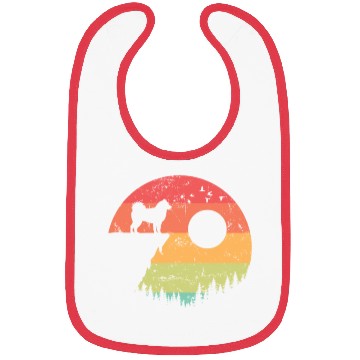 Discover Alaskan Malamute at Sunrise in the Forest Bibs