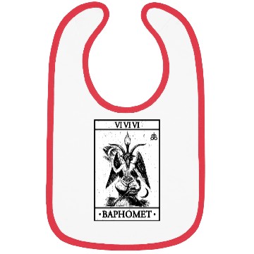Discover Baphomet Tarot Card Satanic Occult Bibs