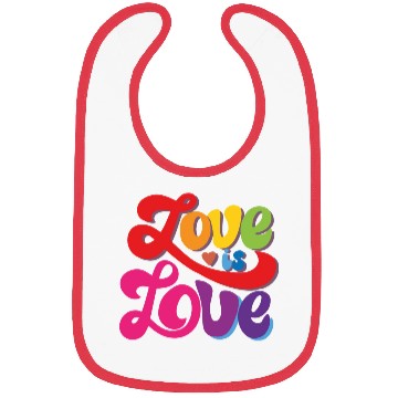 Discover Love is Love LGBT Gay Pride Bibs