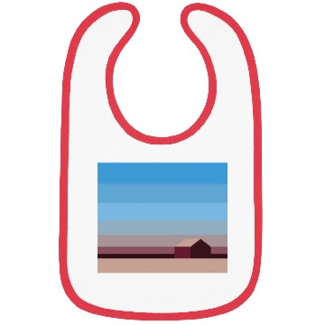 Discover Sunset House Minimalist Abstract Art Landscape Bibs