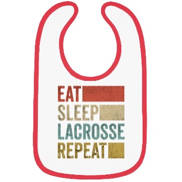 Discover Retro Eat Sleep Lacrosse Repeat Lacrosse Bibs