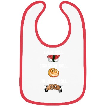 Discover Funny BJJ Sports Foodie Sushi Cinnamon Jiu Jitsu R Bibs
