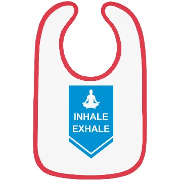 Discover inhale exhale yoga quote Bibs