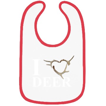 Discover I Heart Deer-White Bibs
