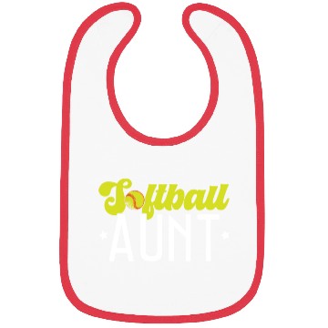 Discover Softball Aunt Softball Player Pitcher Catcher Bibs