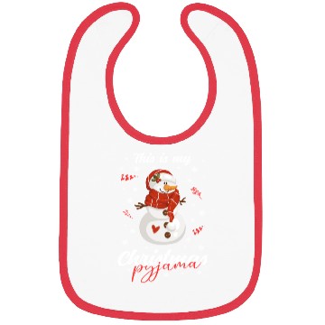 Discover Winter Christmas Pyjama Snowman Bibs