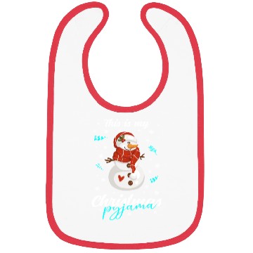 Discover Winter Christmas Pyjama Snowman Bibs