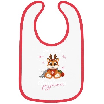 Discover Winter Christmas Pyjama Tiger Bibs