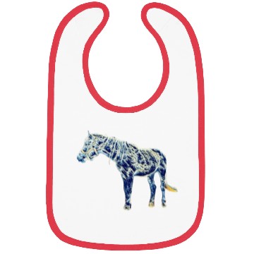 Discover Fantastic anime blue waves horse Bibs