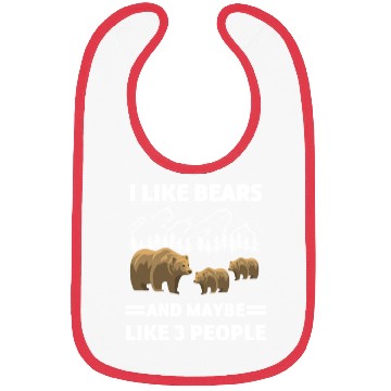Discover Grizzly Lover Forest Animal Lover Funny Gift Bear Bibs