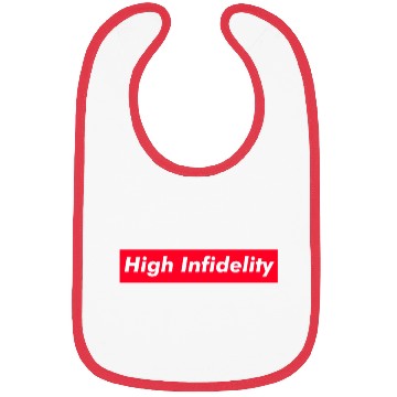 Discover High Infidelity red boxx Text Gift Music Fan Lover Bibs
