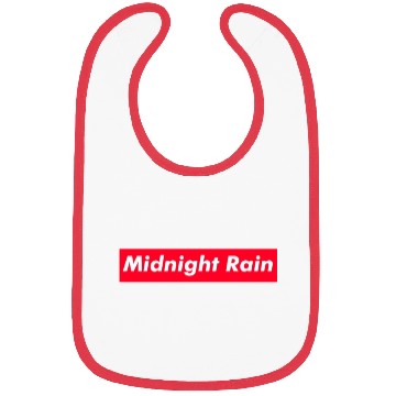 Discover Midnight Rain red boxx Text Gift Music Fan Lover Bibs
