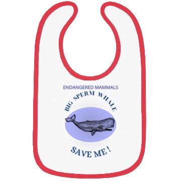 Discover Mammals Endangered Big Sperm Whale Bibs