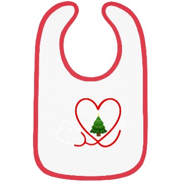 Discover Nurse Heartbeat Christmas Tree Bibs