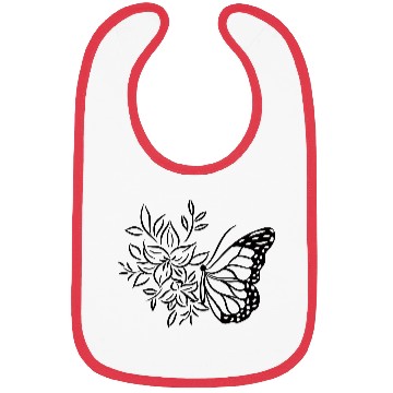 Discover butterfly flower Bibs
