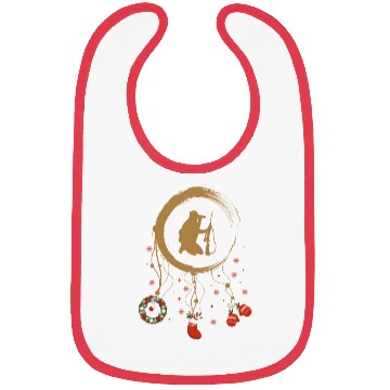 Discover Winter dreamcatcher Christmas Hunters Bibs