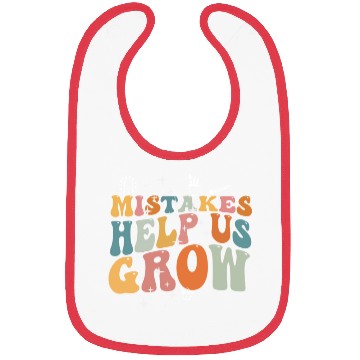 Discover Mistakes Help Us Grow Back To School Motivational Bibs