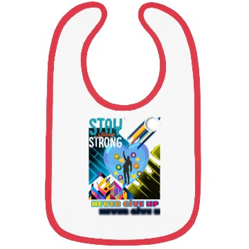 Discover never give up Bibs