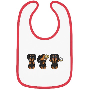Discover Dachshund Beer Lover Bibs