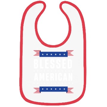 Discover Blessed American USA US Patriotic America Bibs