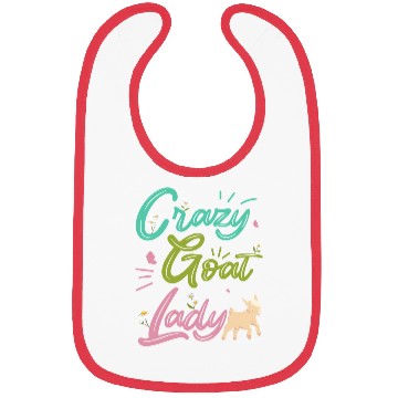 Discover Crazy Goat Lady Goat Lover Bibs