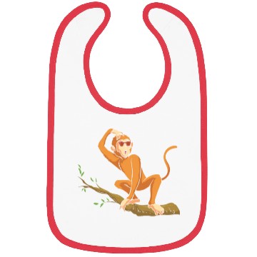 Discover Funny Orangutan Monkey Chimpanzee Monkey - Funny M Bibs