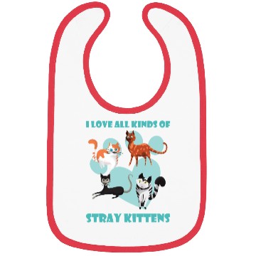 Discover I love all kinds of stray cats stray kitten rescue Bibs