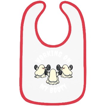 Discover Working On My Booty Funny Ghost Gift Bibs