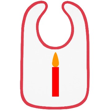 Discover red advent candle Bibs