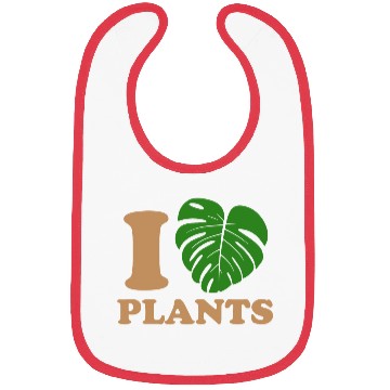 Discover I Love Plants - Green Leaf Bibs