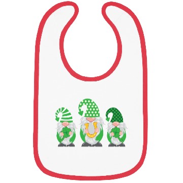Discover St Patrick's Day Gnome Lucky Clover Shamrock Gift Bibs