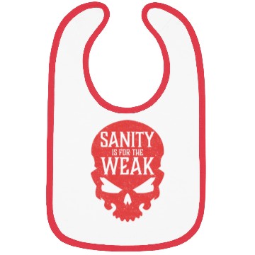 Discover Demon Skull Sanity is for the Weak Bibs