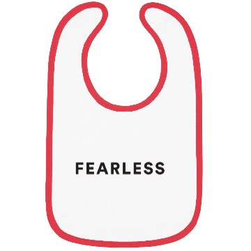 Discover Fearless black quote Bibs
