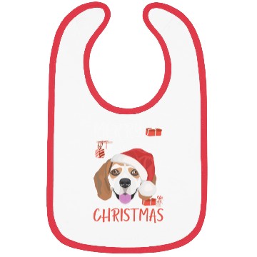 Discover Beagle Merry Christmas Bibs