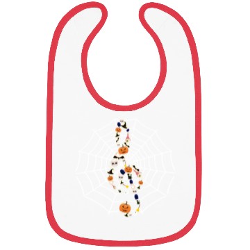 Discover Halloween Music Teacher Bibs, Music Note Symbol