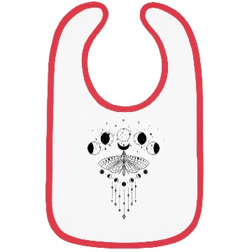 Discover Butterfly Moon Design Bibs