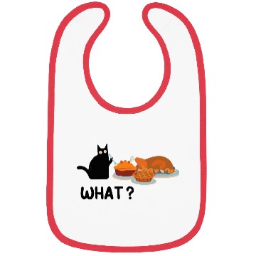 Discover Thanksgiving -Turkey Dinner Thanksgiving What Cat Bibs